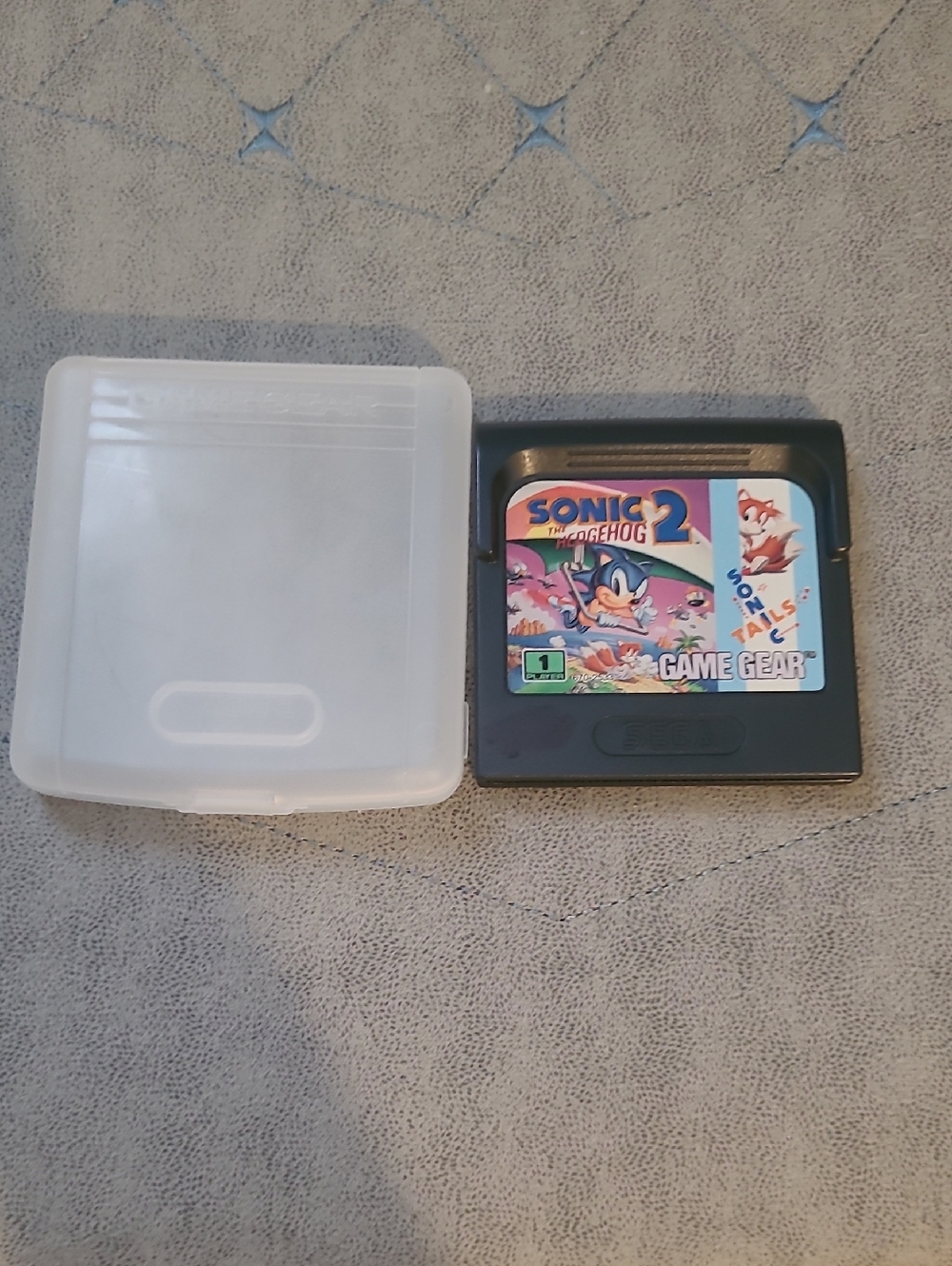 Sonic the Hedgehog 2 Sega Game Gear Game Only No Box Just Clear Case
